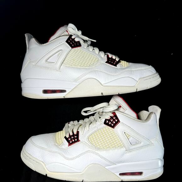 Size 13- Nike Air Jordan 4 Retro Red Metallic 2020 Men's Shoes - Picture 3 of 8